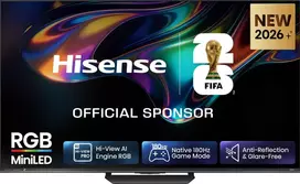 Hisense 65UR8DS 65 colių QD-Mini LED 4K UHD Smart TV su Google TV, 144Hz, Dolby Vision IQ, 2000 nitų, 2.1.2ch 60W garsu