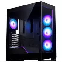 Phanteks NV5X Mid-Tower kompiuterio korpusas, E-ATX, grūdintas stiklas, ARGB, juodas