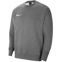 Nike Park 20 Fleece Crew megztinis, tamsiai pilkas, baltas Swoosh, S dydis