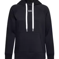 Under Armour moteriškas Rival Fleece HB gobtuvas juodas 1356317 001