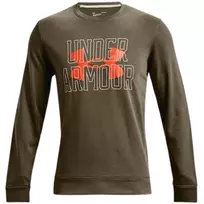 Under Armour UA Rival Terry Logo Crew vyriškas megztinis, miško žalios spalvos