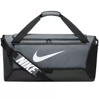 Nike Brasilia 9.5 treniruočių krepšys, vidutinio dydžio, tamsiai pilkas/juodas/baltas DH7710 068