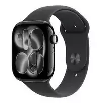 Apple Watch Series 11 GPS + Cellular 42mm Space Grey aliuminio korpusas su juodu sportiniu dirželiu - M/L
