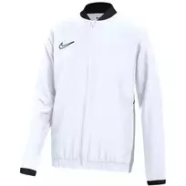 Nike Dri-FIT Academy 25 vaikų užtrauktuku vilkima megztinė su gobtuvu balta/juoda, dydis XL