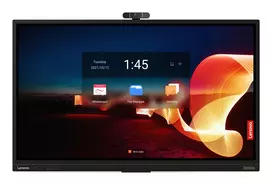 Lenovo ThinkVision T75 75 colių 4K UHD interaktyvus liečiamas ekranas su LED foniniu apšvietimu - juodas