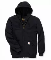 Carhartt vyriškas vidutinio svorio gobtuvu su užtrauktuku megztinis, juodas 463835