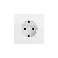 Gira 446670 SCHUKO rozetė įleidžiamam montavimui, blizganti balta, 16 A, 250 V, System 55
