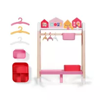 ZAPF CREATION BABY born drabužių stovas lėlėms su dėžutėmis ir pakabomis
