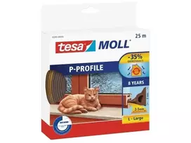 TESA Bronze P-Profile EPDM putų gumos tarpinė durų ir langų sandarinimui 25 m