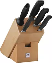 ZWILLING FOUR STAR 4 dalių peilių komplektas su mediniu stovu