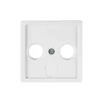 Berker 12036089 Centrinė plokštelė 2 ir 3 angų antenos lizdams, poliarinė balta