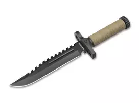 Boker Magnum M-Spec Survival peilis 02SC005 fiksuotas ašmenys 440A plienas G-10 rankena Kydex makštis su ugnies uždegikliu ir galąstuvu