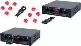 LogiLink RJ45 prievado užraktų rinkinys su raktu, 10 užraktų, mėlynas