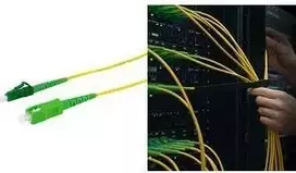 LogiLink FPSLS40 OS2 vienmodis šviesolaidinis jungiamasis laidas, SC į LC simpleksas, 40 m, geltonas, LSZH