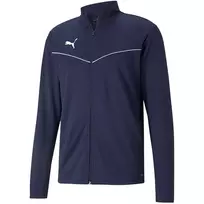 PUMA teamRISE treniruočių poliesterio striukė tamsiai mėlyna 657392 06 S vyriška užtraukiama futbolo striukė