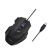 LogiLink ergonomiška optinė pelė su 7 mygtukais, USB laidinė, vertikali, dešinei rankai, juoda