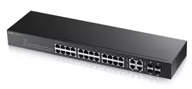 ZyXEL GS1920-24 24 prievadų gigabitinį išmanųjį valdomą jungiklį su 4 SFP, NebulaFlex debesies valdymu