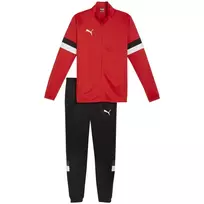 PUMA Team Rise vyriškas treniruočių kostiumas su užtrauktuku, raudonas/juodas, 2XL
