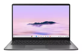 ASUS Chromebook CX1505CTA-ISSS70396 15,6 colio Full HD nešiojamasis kompiuteris, Intel Core i3-N355, 8GB RAM, 128GB eMMC, ChromeOS, prancūziška AZERTY klaviatūra, Transparent Silver