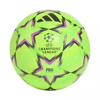 adidas UCL Pro Winter 26/27 League Stage futbolo kamuolys, 5 dydis, žalia/juoda/rožinė KE9769
