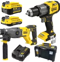STANLEY V20 18V belaidis kombinuotas gręžtuvas ir atsuktuvas su 4.0Ah ir 2.0Ah baterijomis