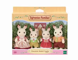 Sylvanian Families Chocolate Rabbit Family - 4 kolekcinės figūrėlės