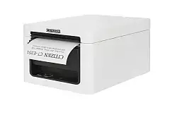 Citizen CT-E351 tiesioginės šiluminės spausdinimo kvitų spausdintuvas, 200 mm/s, USB ir Ethernet, automatinis pjaustytuvas, juodas