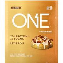 One Brands, Baltymų batonėlis, cinamono suktinukas, 12 batonėlių po 60 g (2,12 uncijos)