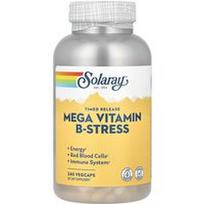Solaray, Mega vitaminas B-stresas, laikino atpalaidavimo, 240 daržovių kapsulių