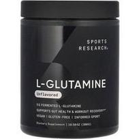 Sports Research, L-glutaminas, be skonio, 10.58 uncijos (300 g)