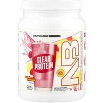 NutraBio, Skaidrūs baltymų milteliai, išrūgų baltymų izoliatas, braškių limonadas, 518 g