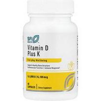 SFI Health, Vitaminas D plius K, 60 kapsulių