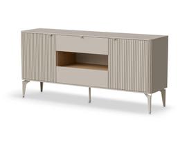 Komoda Beluci KM-1, kašmyro sp./cremona oak sp., 76 cm x 160 cm x 40 cm
