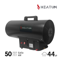 Dujinis šildytuvas su termostatu Heatum H45AT-BLAZE 45kW