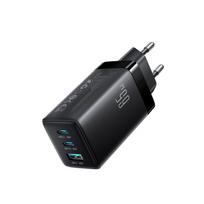 Įkroviklis Joyroom JR-TG10 GaN 65W 2xUSB-C/USB-A + USB-C to USB-C 100W 1.2m cable juodas