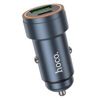 Automobilinis įkroviklis Hoco Z57A 30W USB-C/USB-A pilkas