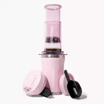 Kavos ruošimo aparatas AEROPRESS Go Plus su rožiniu termo puodeliu 475 ml
