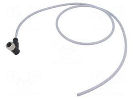 Connector: M12 | plug | female | PIN: 4 | angled | cables | 1m