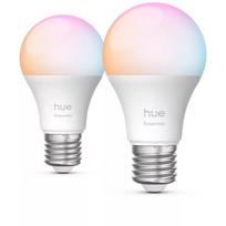 Philips Hue Essential A60 E27, 8W, 806lm, 2200-6500K, Bluetooth, Zigbee, 2 vnt., išmanioji lemputė