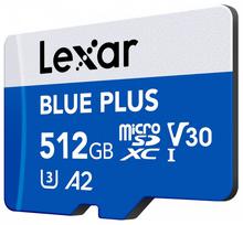 Lexar Memory card microSD card 512GB C10 A2 U3 V30 170MB/s Blue Plus
