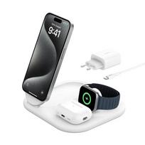 BELKIN BoostCharge Headphones, Smartphone, Smartwatch – White. USB Wireless charging. Fast charging. Indoor