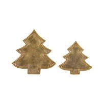 Iš metalo dekoratyvinis padėklas 24x23 cm Noelle Christmas Tree – Ladelle