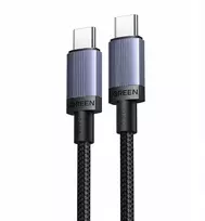 „Ugreen“ USB-C – USB-C kabelis, 1 m, juodai pilkos spalvos (6941876269075)