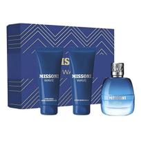 Set Missoni: Wave Eau De Toilette For Men, 100 ml + Wave Moisturizing After-Shave Balm, 100 ml + Wave Cleansing & Refreshing Shower Gel For All Skin Types, 100 ml
