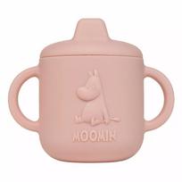 Puodelis su snapeliu Moomin, 150 ml, 6+ mėn., silikonas, rožinė sp.