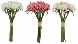 Dirbtinių gėlių puokštė Home4you Flowerly, (spalva/dizainas parenkami atsitiktine tvarka), 20 cm