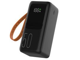 Prekė su pažeista pakuote. Nešiojamas įkroviklis (Power bank) Tracer Vouge-5, 50000 mAh, 22.5 W, juoda sp.