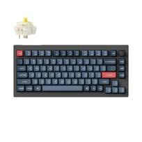 Prekė su pažeista pakuote. Belaidė žaidimų klaviatūra Keychron V1 Max Wireless V1M-D4 Gateron Jupiter Banana, Anglų (US), juoda sp.