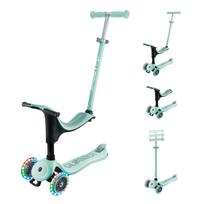 Prekė su pažeista pakuote. Vaikiškas paspirtukas Globber Go Up Sporty Lights V2, mėtinė (mint) sp.