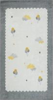 Prekė su pažeista pakuote. Kilimas vidaus DA-05, geltona sp./pelenų sp., 150 cm x 80 cm